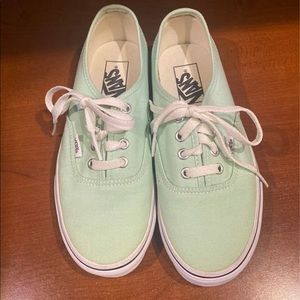 Mint Vans Women size 6.5